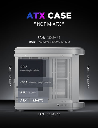 Perseus Mid-Tower ATX Dual Chamber PC Case