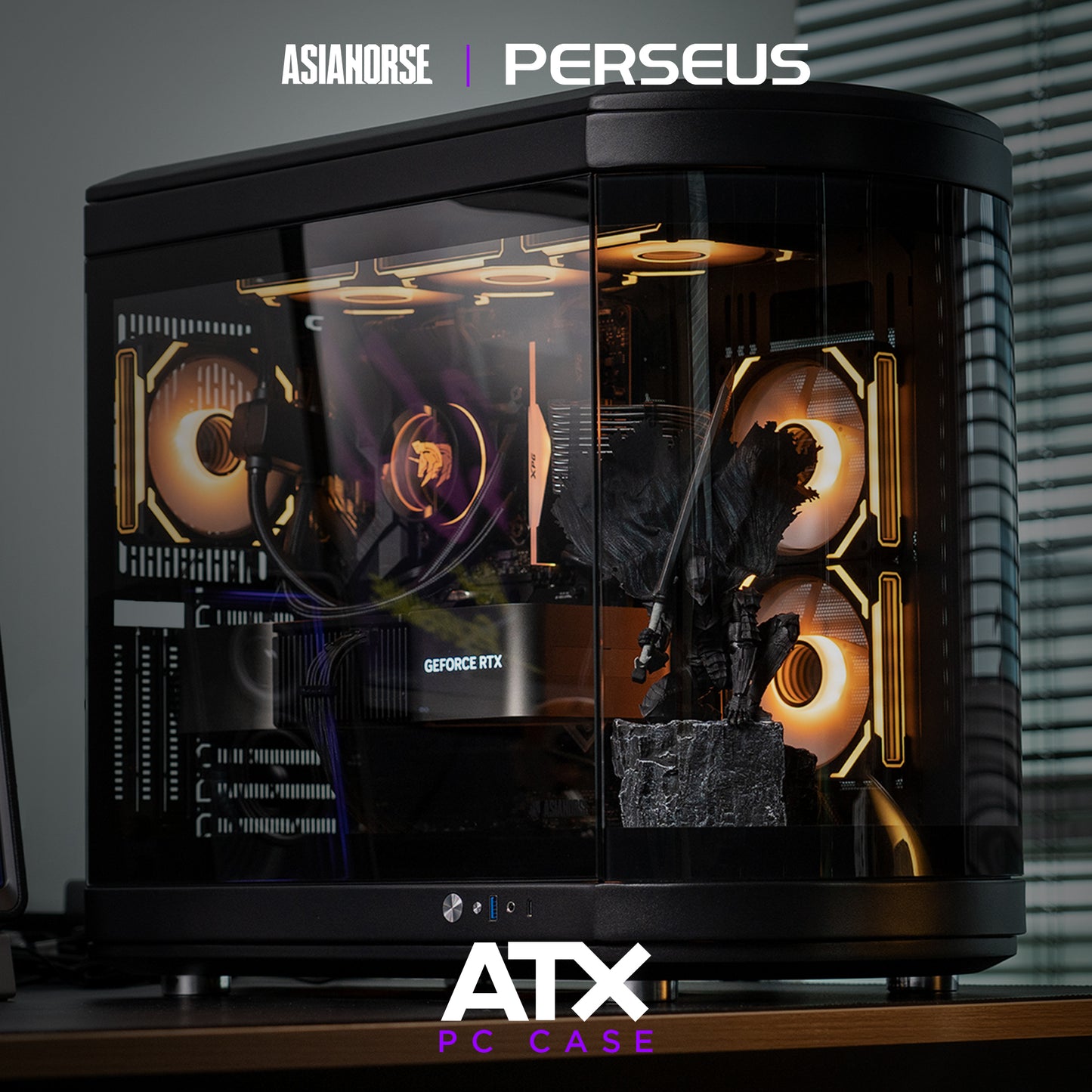 Perseus Mid-Tower ATX Dual Chamber PC Case