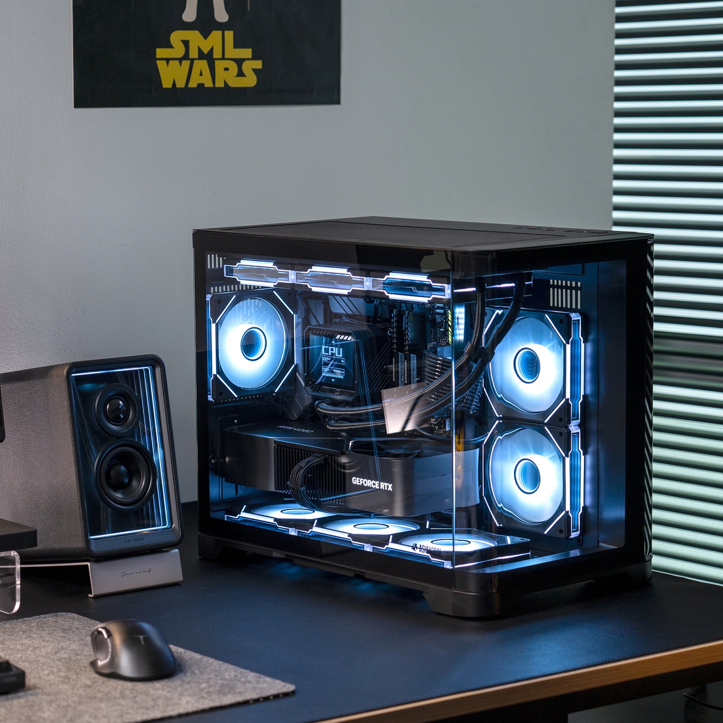 PEGASUS Mid-Tower Dual Chamber PC Case